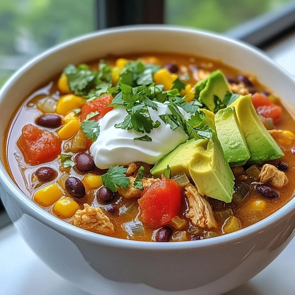 Chicken Taco Soup Flavorful and Easy Weeknight Meal