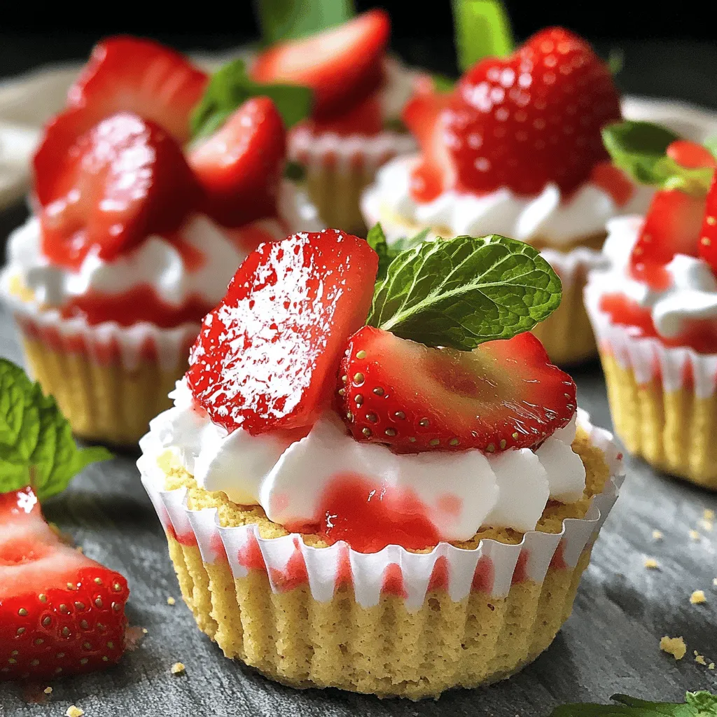 Strawberry Shortcake Cups No Bake Easy Dessert Recipe