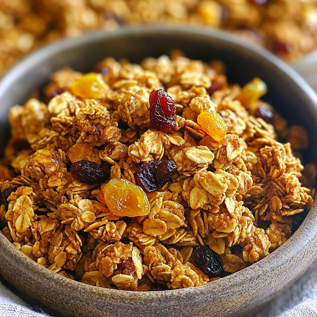Maple Cinnamon Granola Clusters Crunchy and Tasty