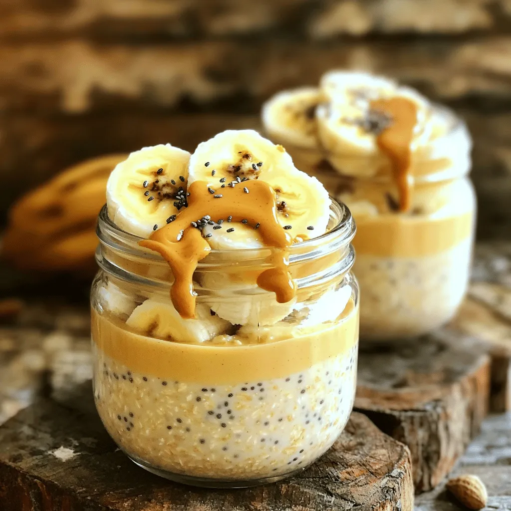 Peanut Butter Banana Overnight Oats Quick and Easy Recipe