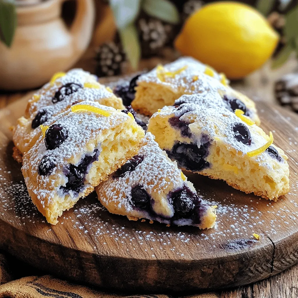 Lemon Blueberry Scones Fresh and Flavorful Treat