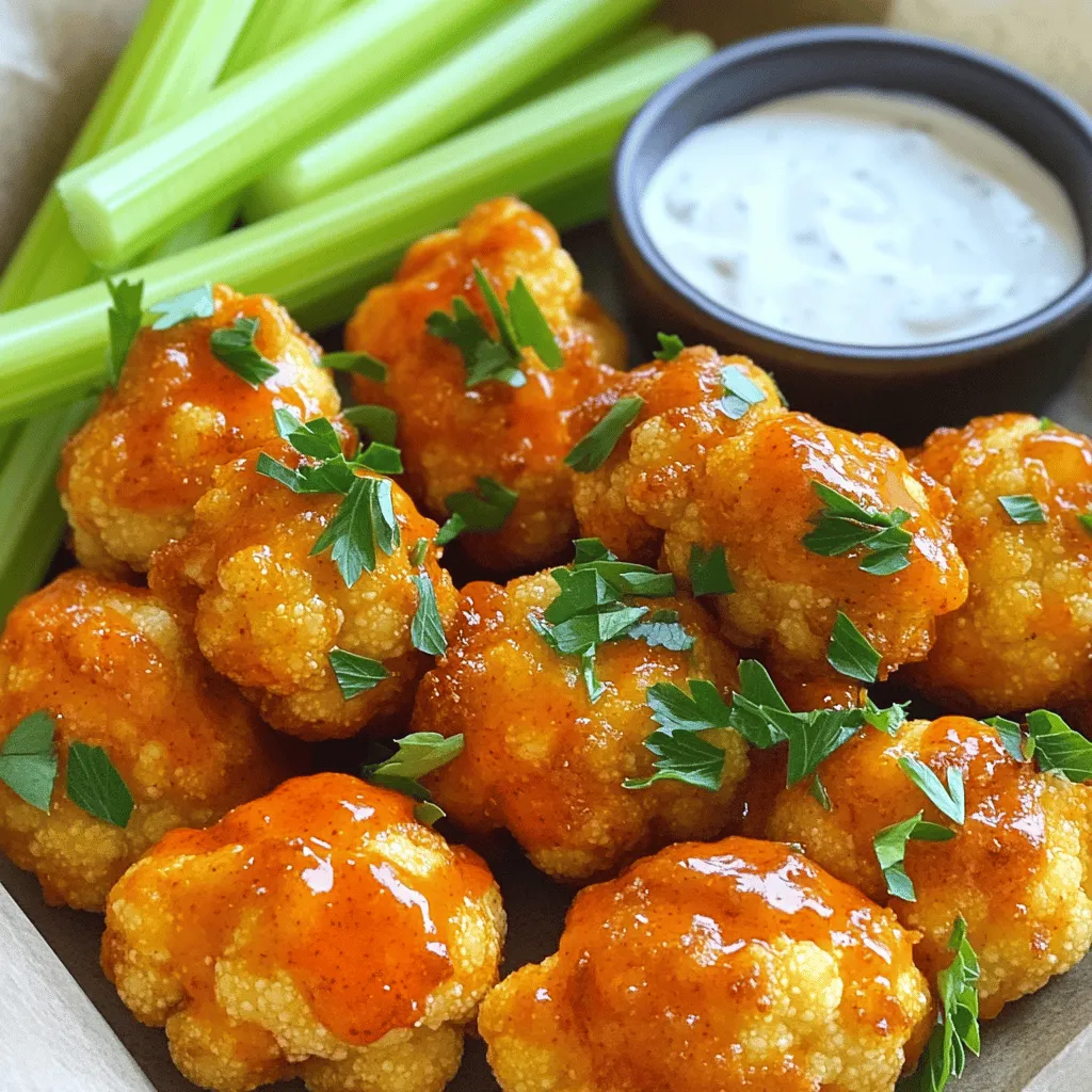 Buffalo Cauliflower Bites Flavorful and Healthy Snack