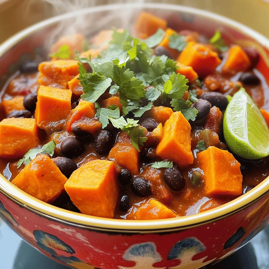 Savory Sweet Potato Black Bean Chili Recipe to Enjoy