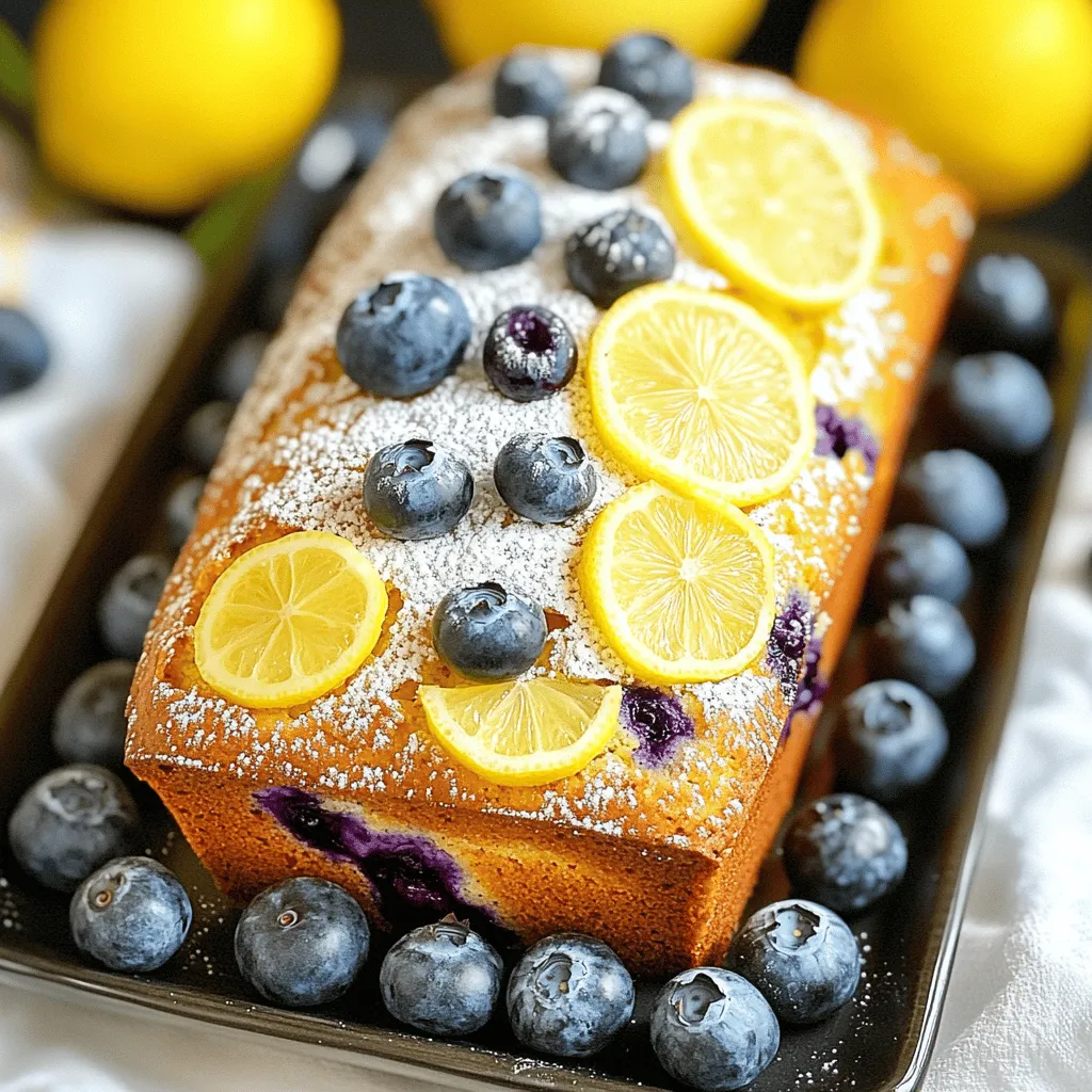 Buttery Lemon Blueberry Loaf Fresh and Flavorful Delight