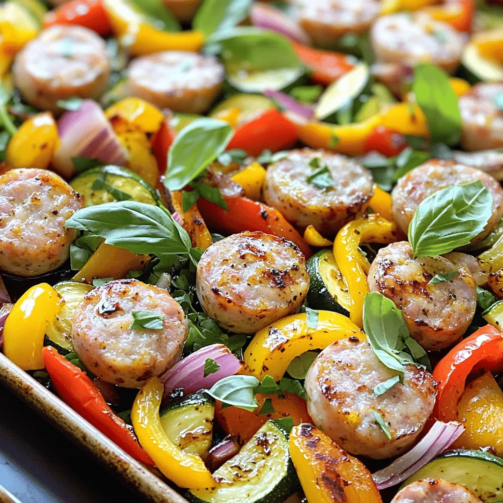 Sheet-Pan Balsamic Sausage &#038; Veggies Delightful Meal