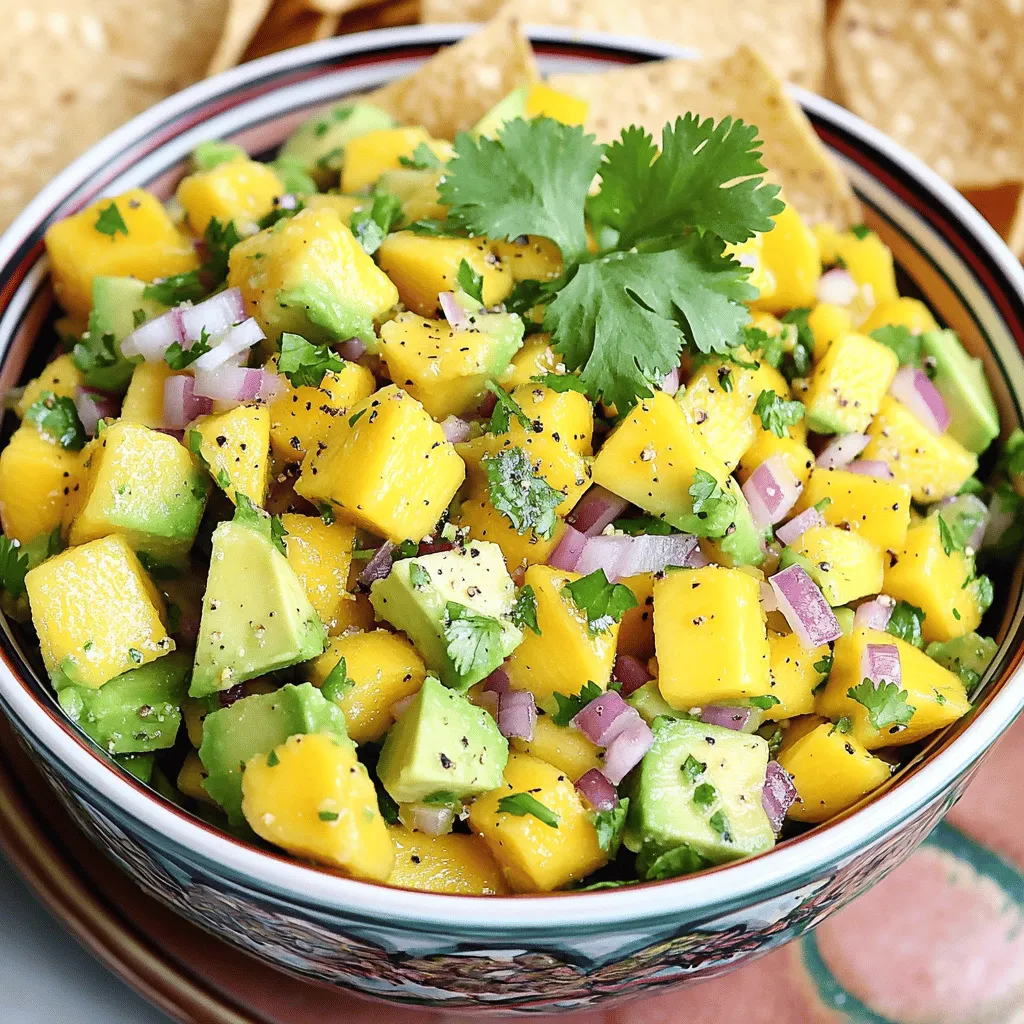 Mango Avocado Salsa Fresh and Flavorful Delight