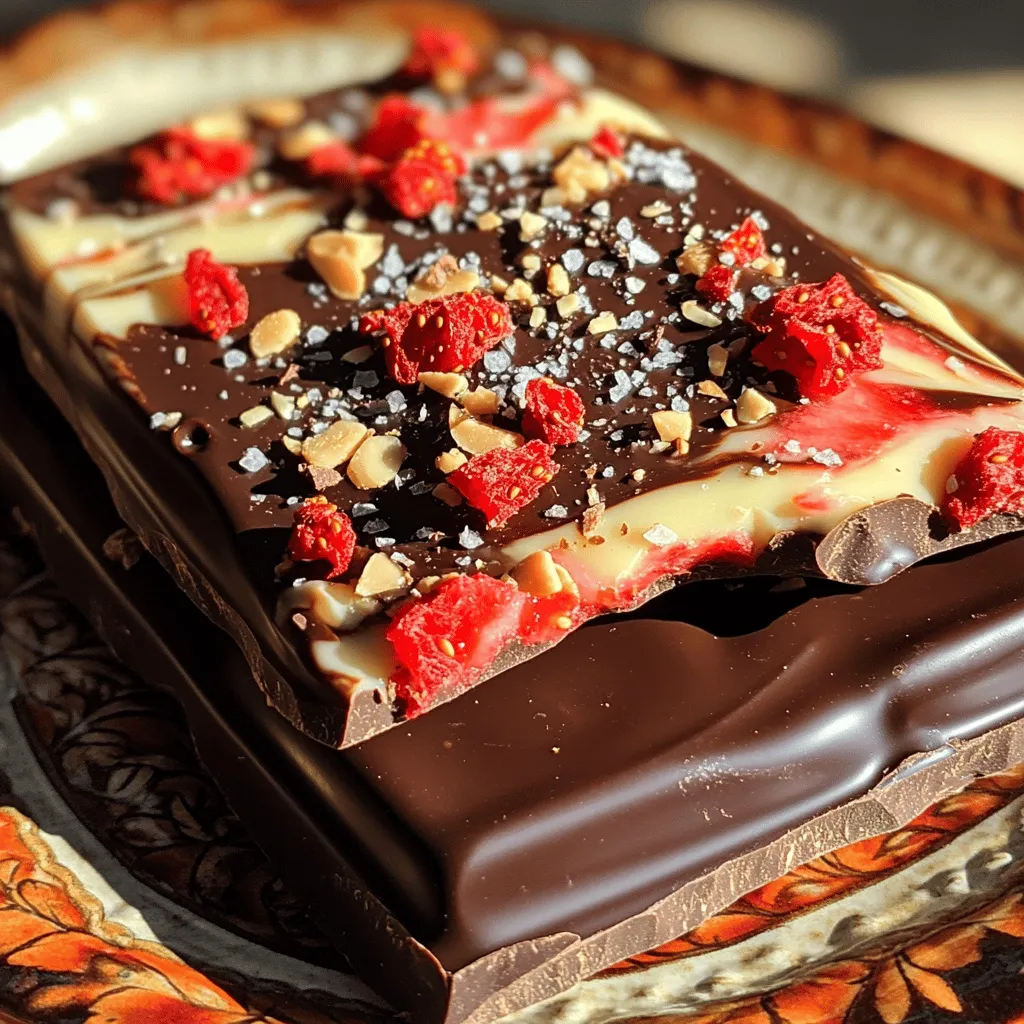 Chocolate Covered Strawberry Bark Irresistible Delight
