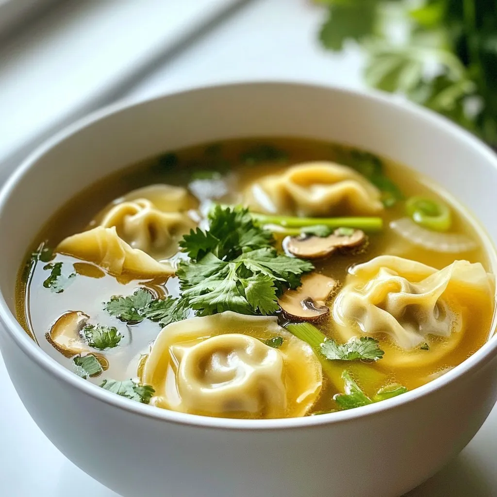 Easy Wonton Soup Quick and Flavorful Recipe Guide