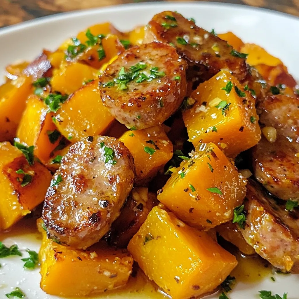 Honey Garlic Sausage Sweet Potatoes Savory Delight