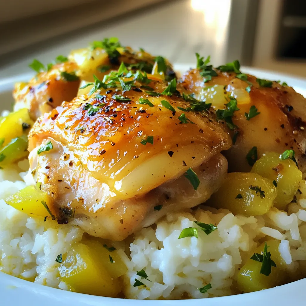 Smothered Chicken and Rice Comforting Easy Dinner