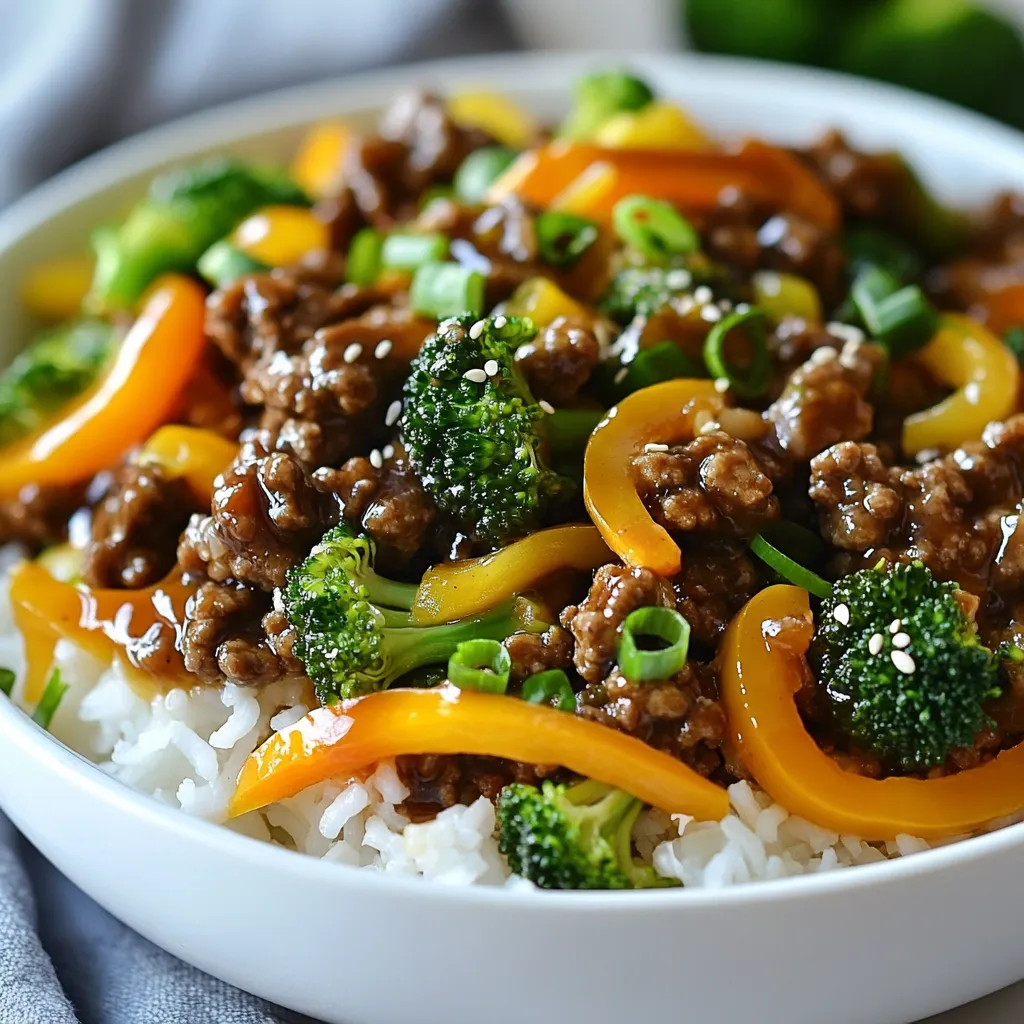Teriyaki Ground Beef Stir-Fry Flavorful Dinner Delight