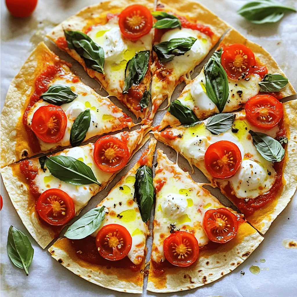Margherita Tortilla Pizza Simple and Tasty Recipe
