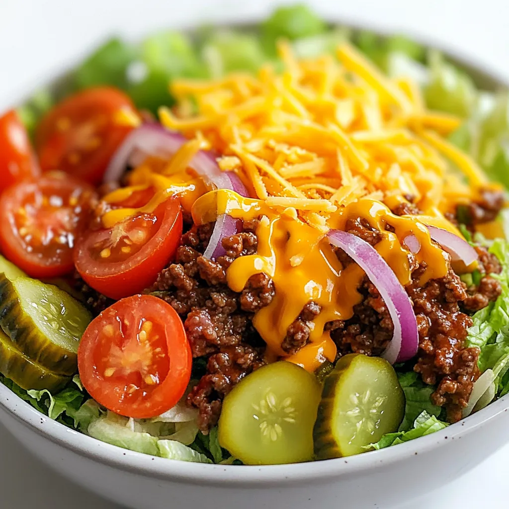 Cheeseburger Salad Bowl Flavorful and Nutritious Meal