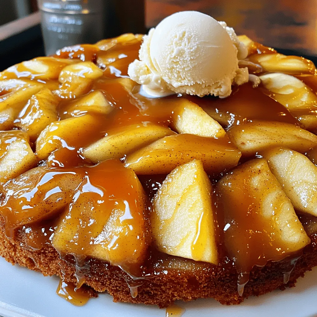 Caramel Apple Upside Down Cake Delightful Treat