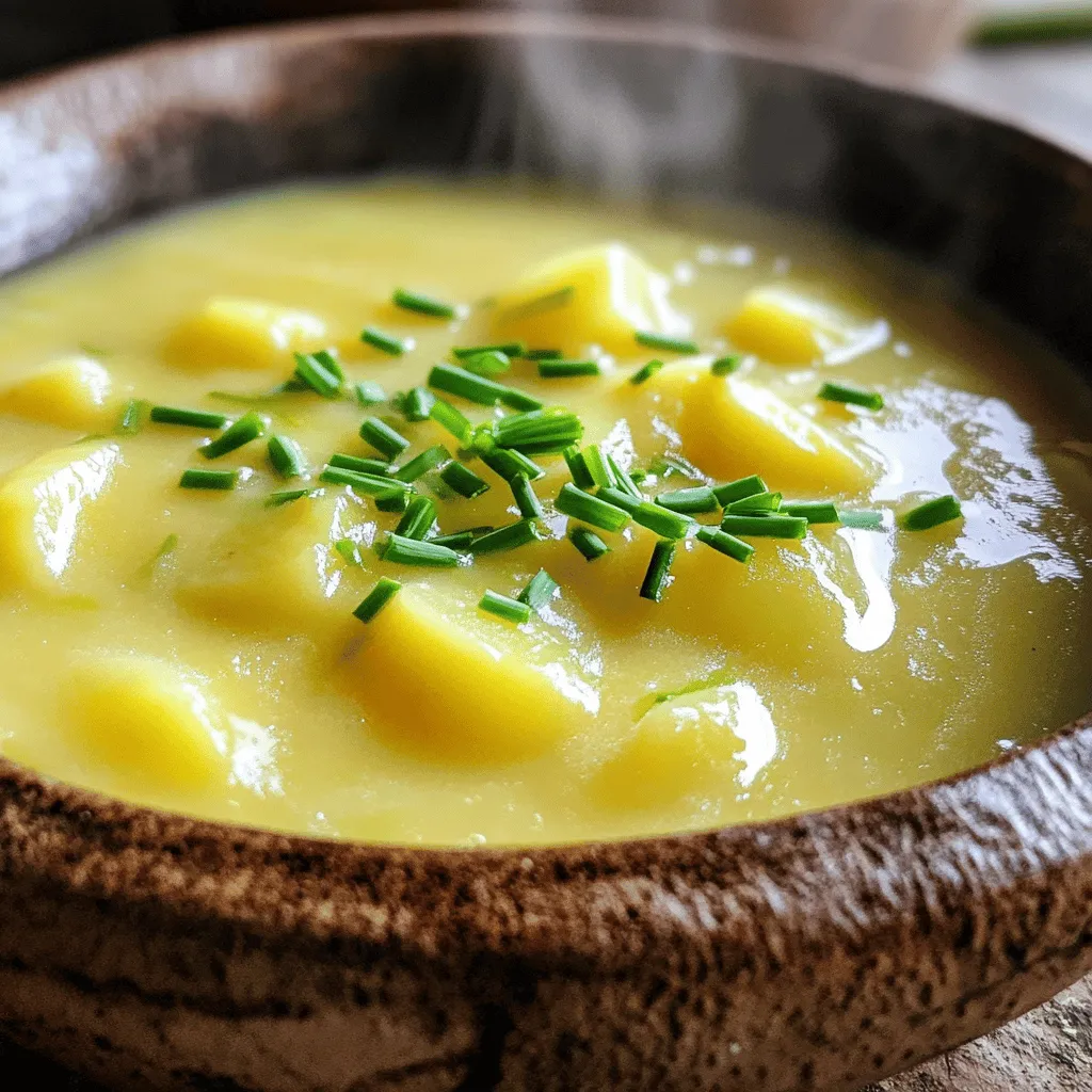 Creamy Potato Leek Soup Cozy and Comforting Dish