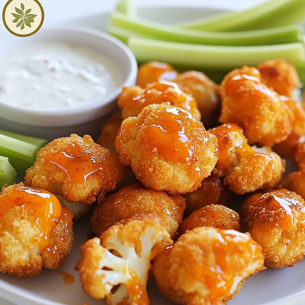 Buffalo Cauliflower Bites Flavorful and Crispy Snack