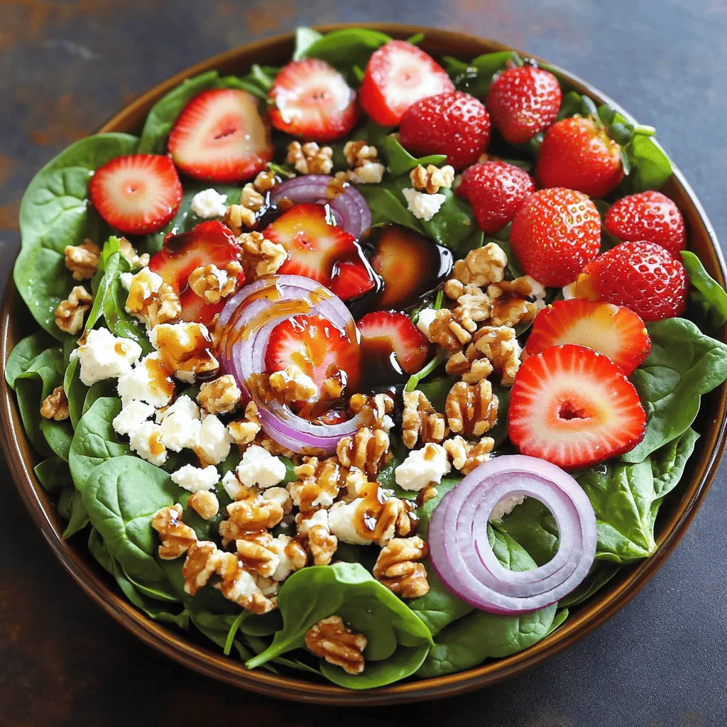 Spinach Strawberry Salad Fresh and Flavorful Delight