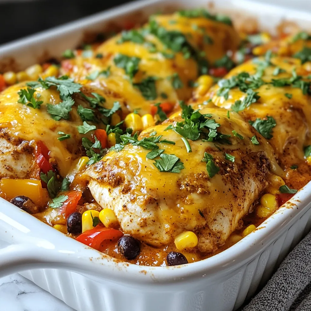 Mexican Chicken with Cheese Sauce Flavorful Delight