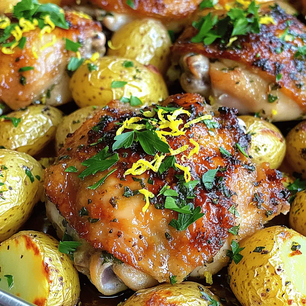 Sheet Pan Lemon Herb Chicken and Potatoes Delight