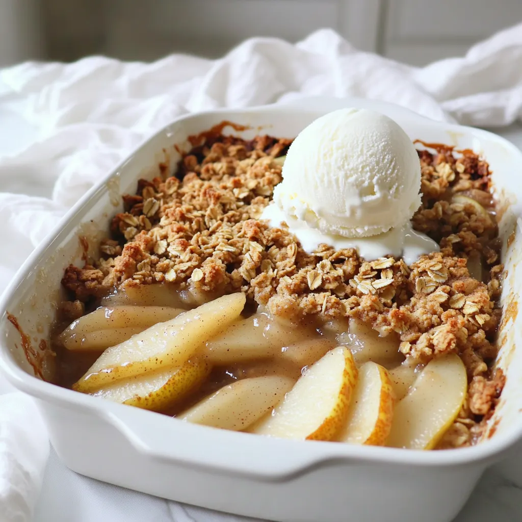 Spiced Pear Crisp Simple and Flavorful Dessert Recipe