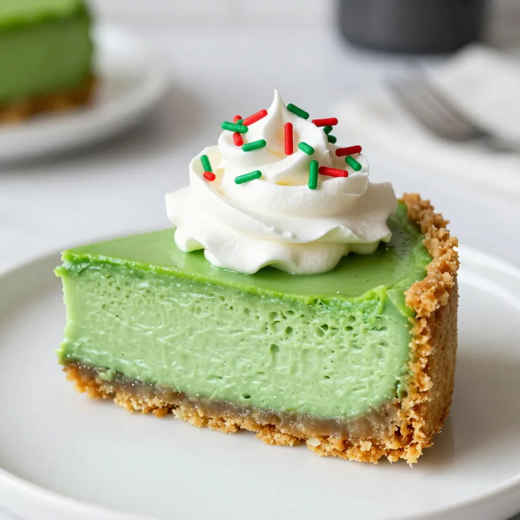 No-Bake Grinch Cheesecake Festive Holiday Delight