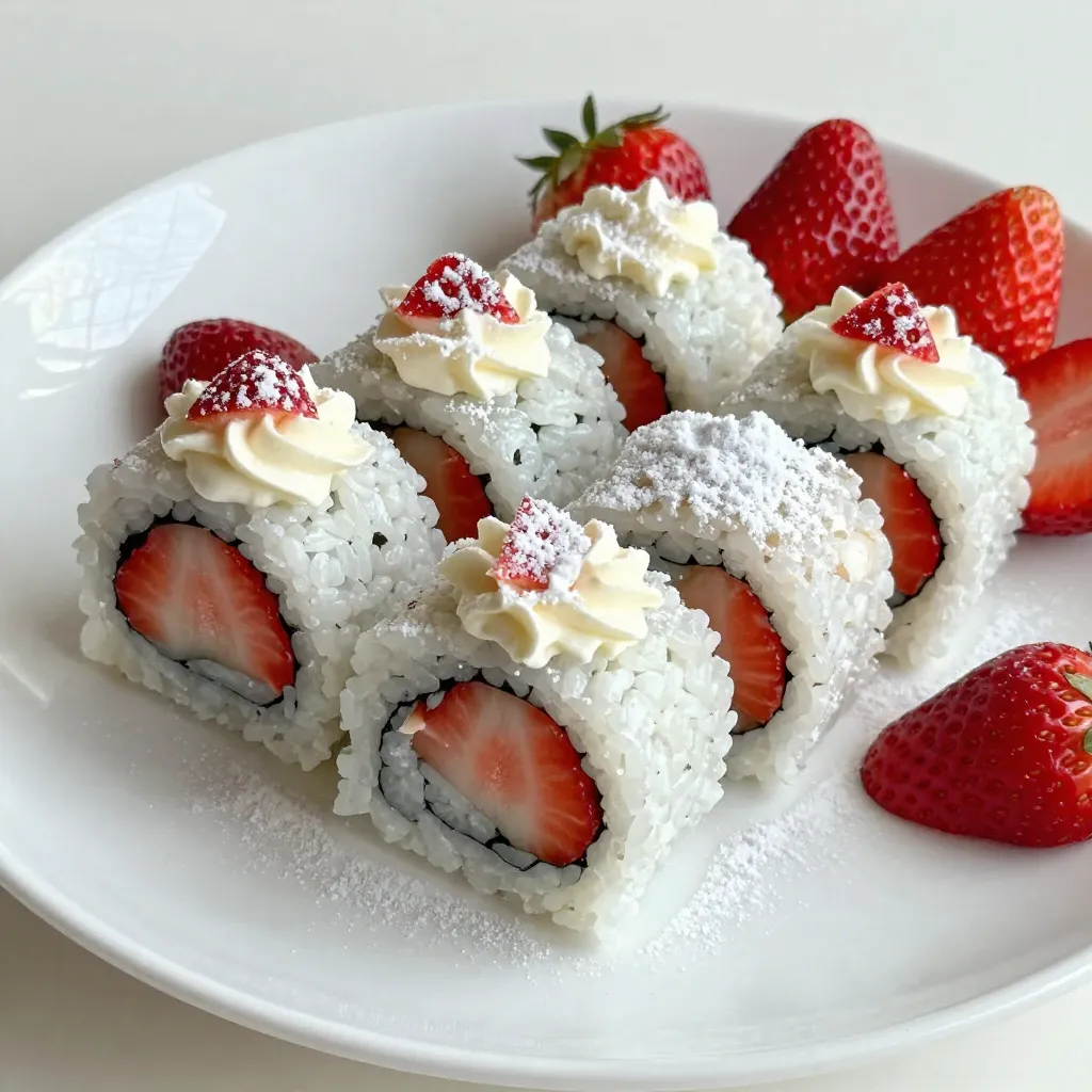 Strawberry Shortcake Sushi Rolls Fun and Easy Recipe