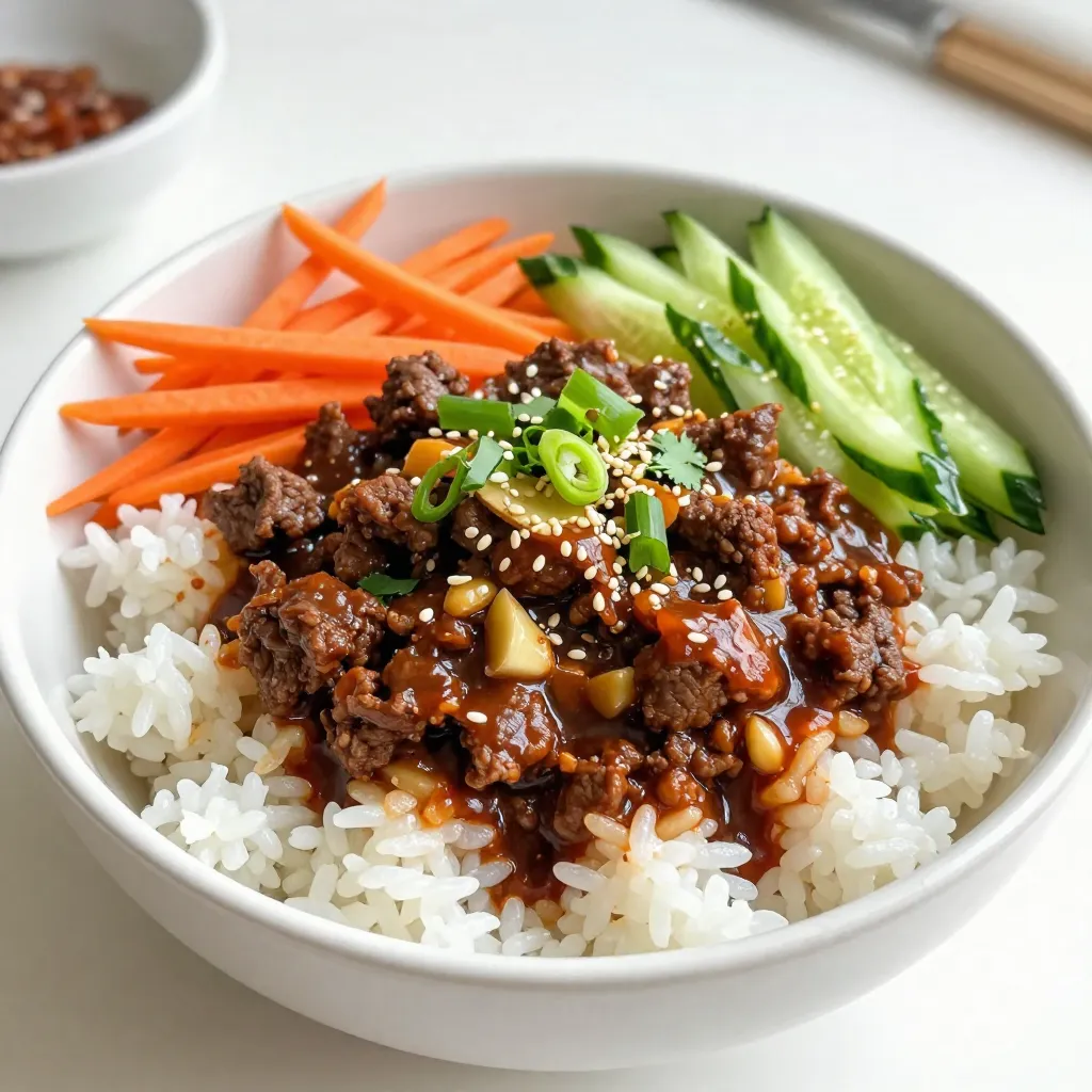 Spicy Korean Beef Bowls Flavorful and Easy Meal