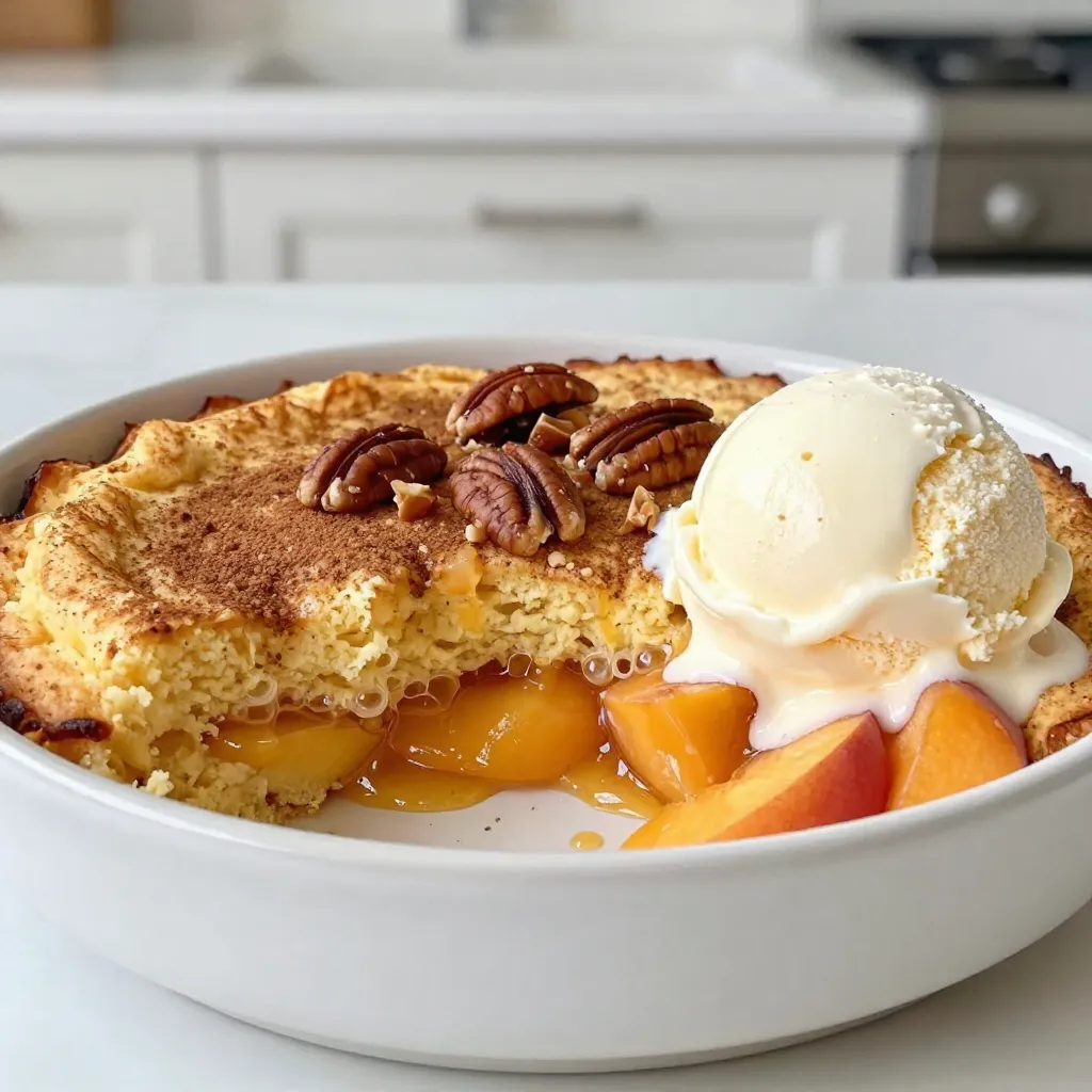Peach Cobbler Dump Cake Simple and Delicious Dessert