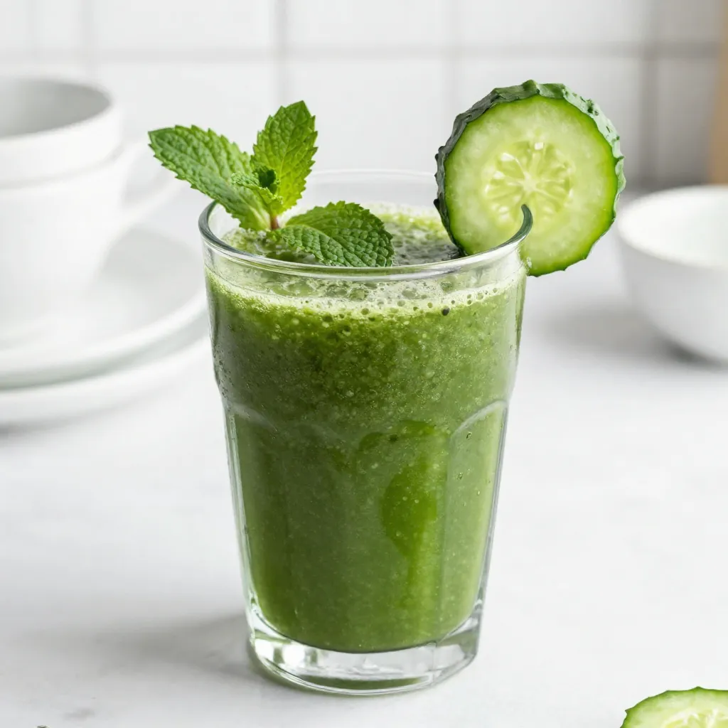 Simple Green Detox Juice Refreshing and Healthy Drink