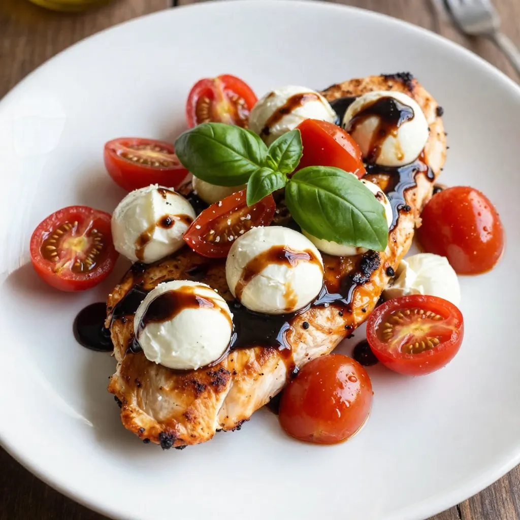 Balsamic Glazed Caprese Chicken Quick and Tasty Recipe