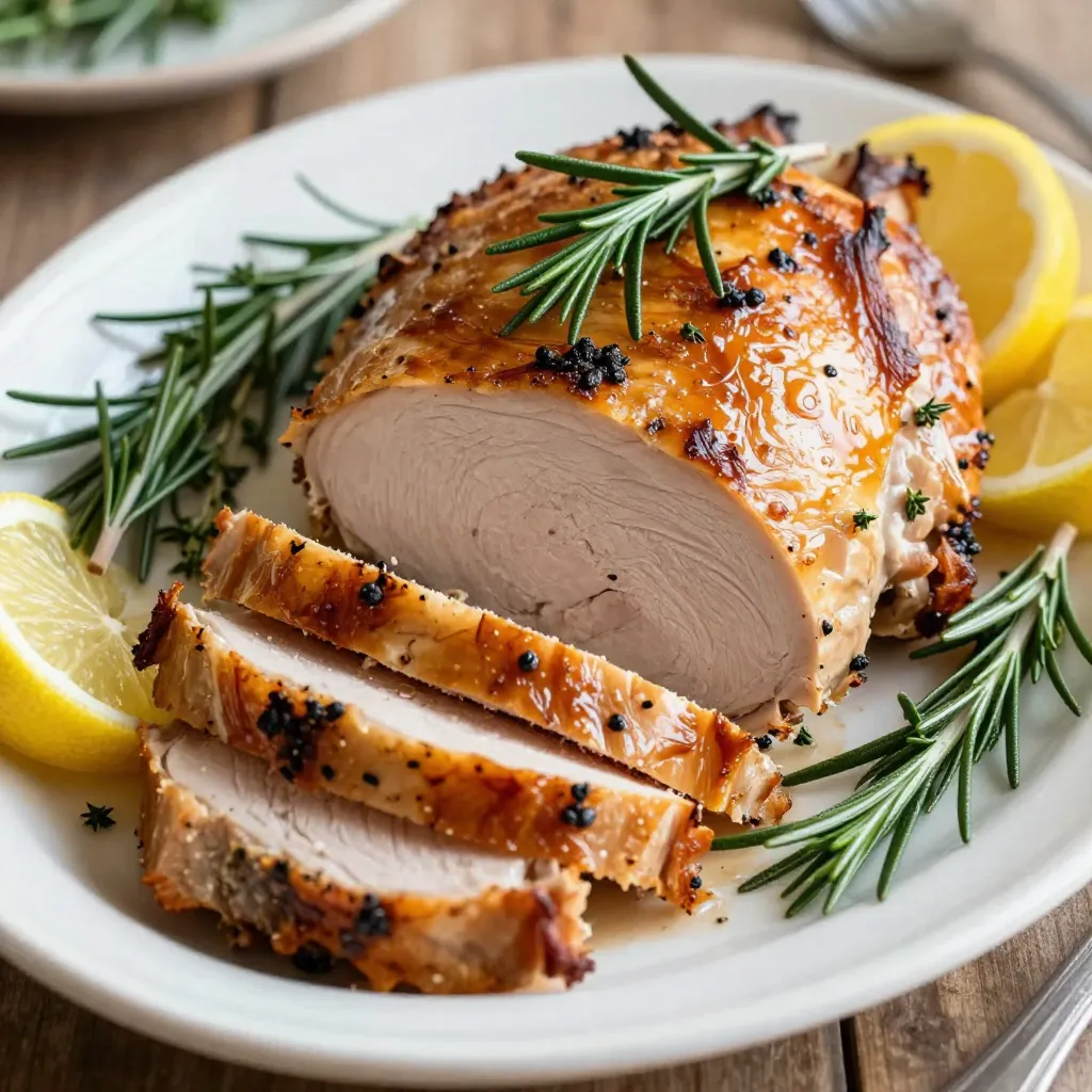 Herb Roasted Turkey Breast Juicy and Flavorful Meal