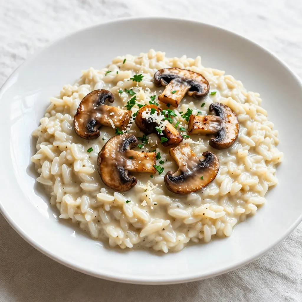 Creamy Mushroom Risotto Rich and Savory Recipe