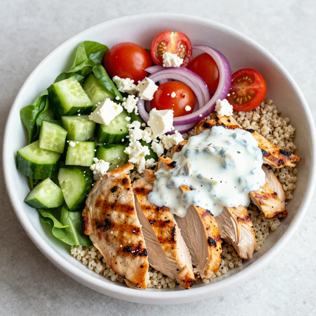Greek Chicken Gyro Bowls Flavorful and Healthy Meal