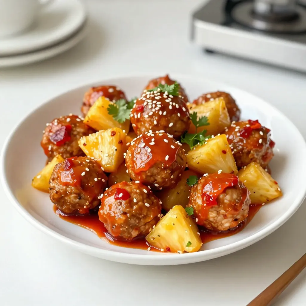 Sweet Chili Pineapple Meatballs Simple and Tasty Meal