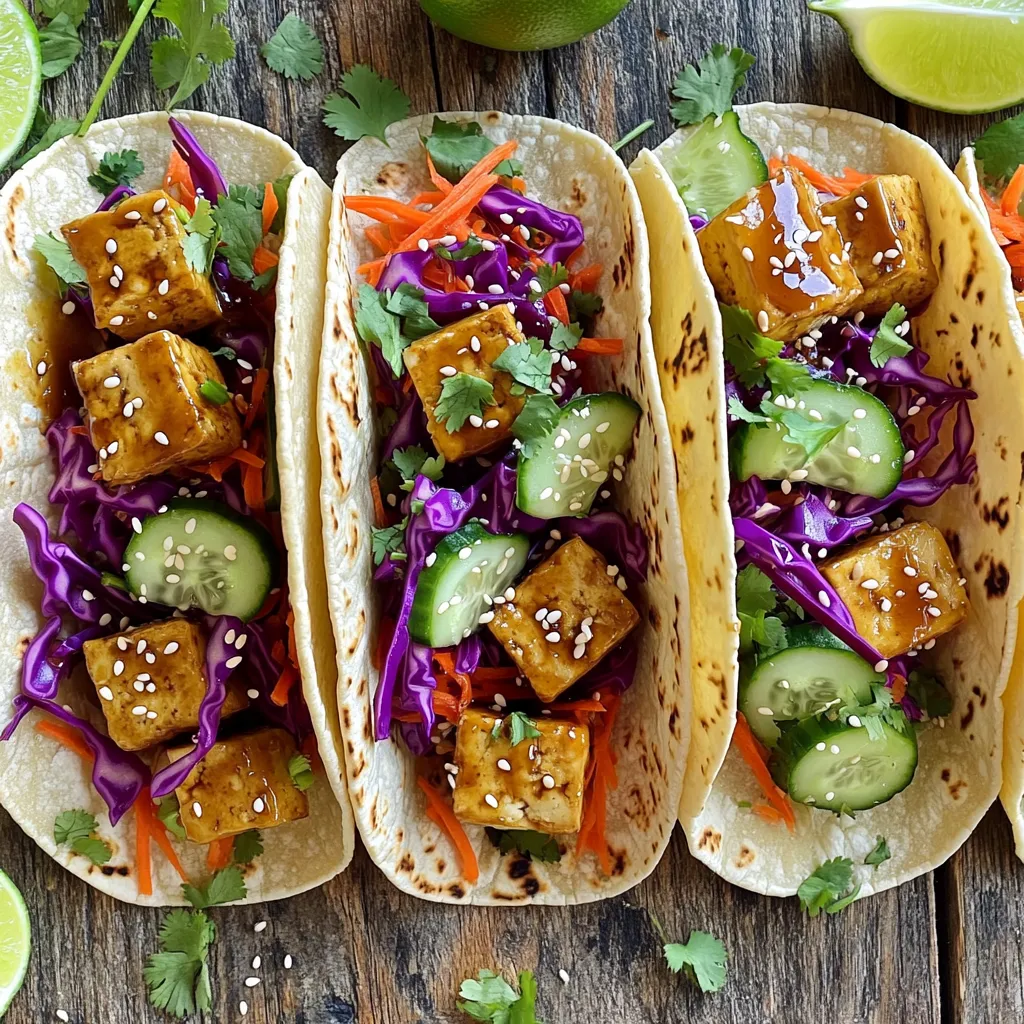 Crispy Teriyaki Tofu Tacos Flavorful and Fresh Meal