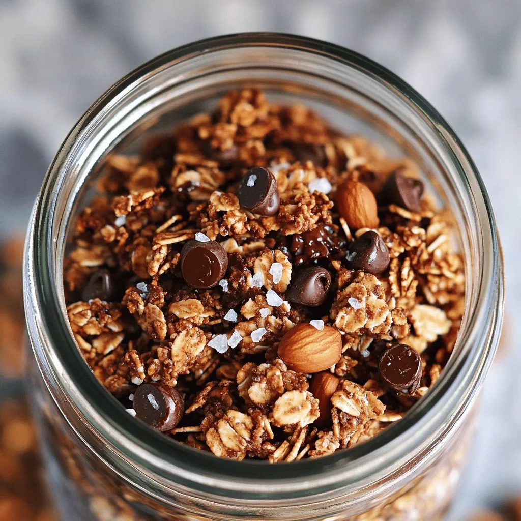 Dark Chocolate Sea Salt Granola Easy and Tasty Snack