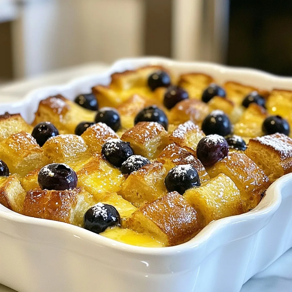 Blueberry French Toast Casserole Easy and Delicious Meal