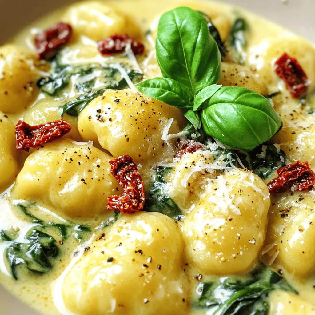 Min Creamy Sun Dried Tomato Gnocchi Easy Flavor Burst