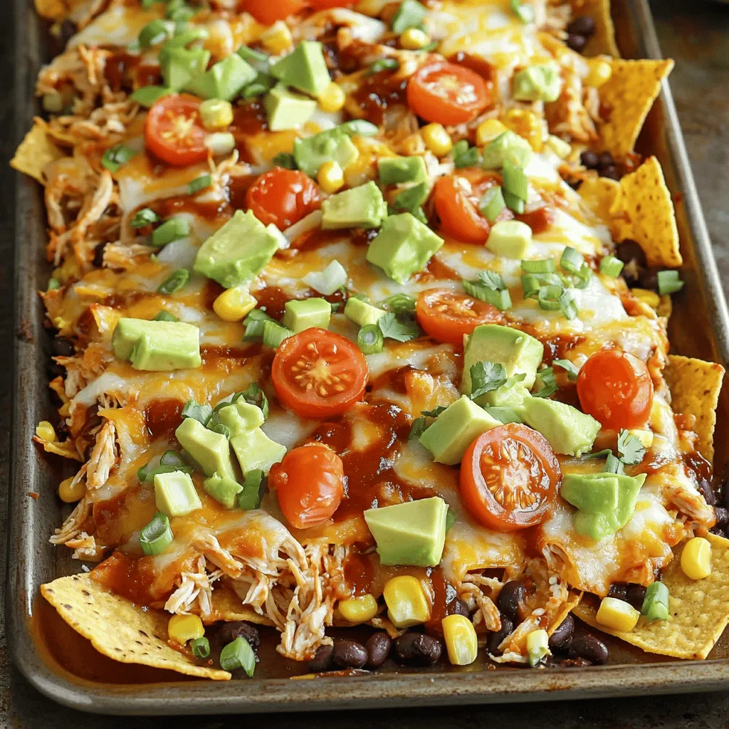 Sheet Pan BBQ Chicken Nachos Great for Gatherings