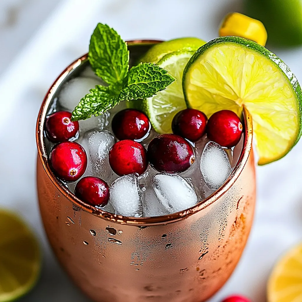 Cranberry Moscow Mule Refreshing and Flavorful Drink