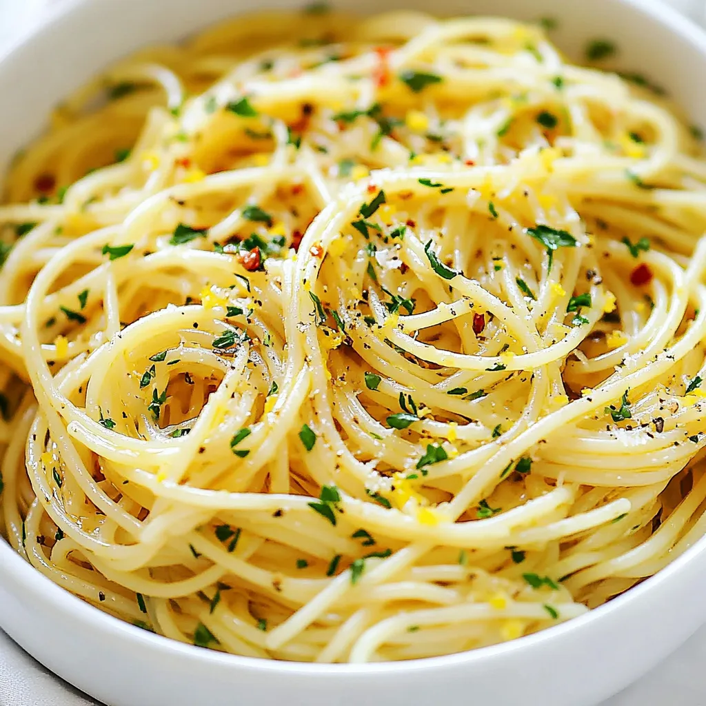 Garlic Olive Oil Spaghetti Simple and Delicious Dish