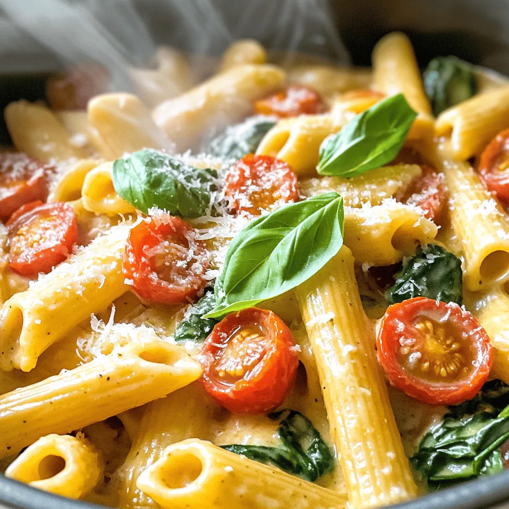 One-Pot Creamy Tuscan Pasta Quick and Simple Dish
