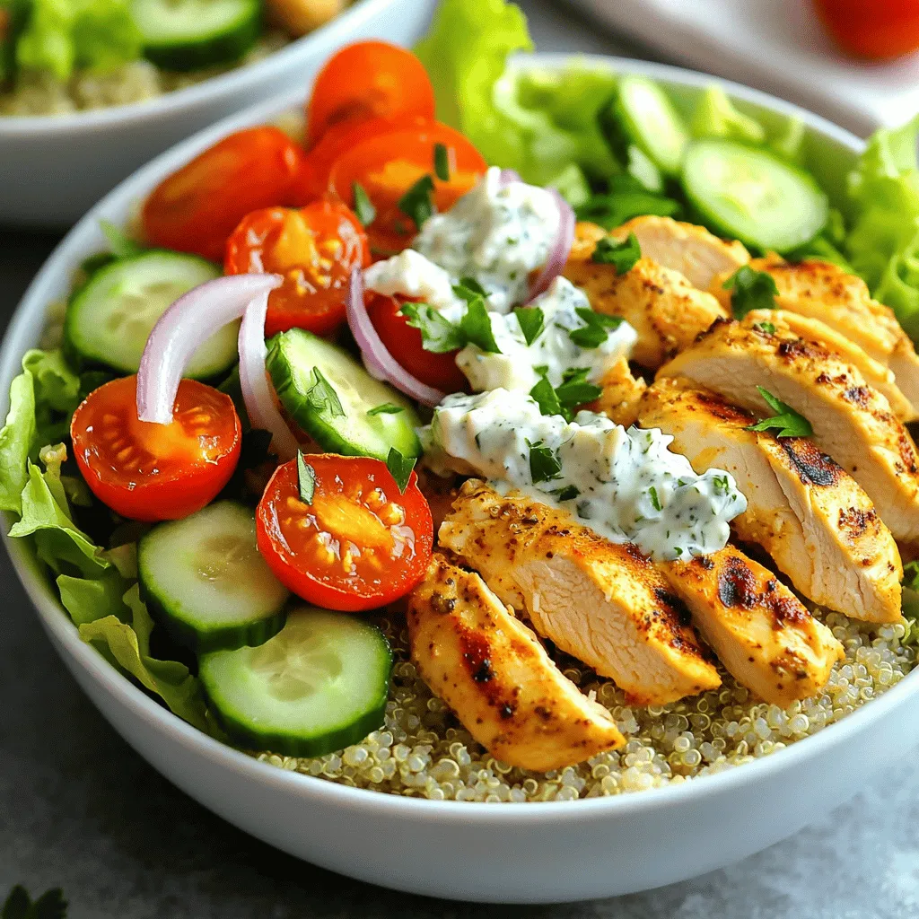Greek Chicken Gyro Bowls Flavorful and Fresh Meal