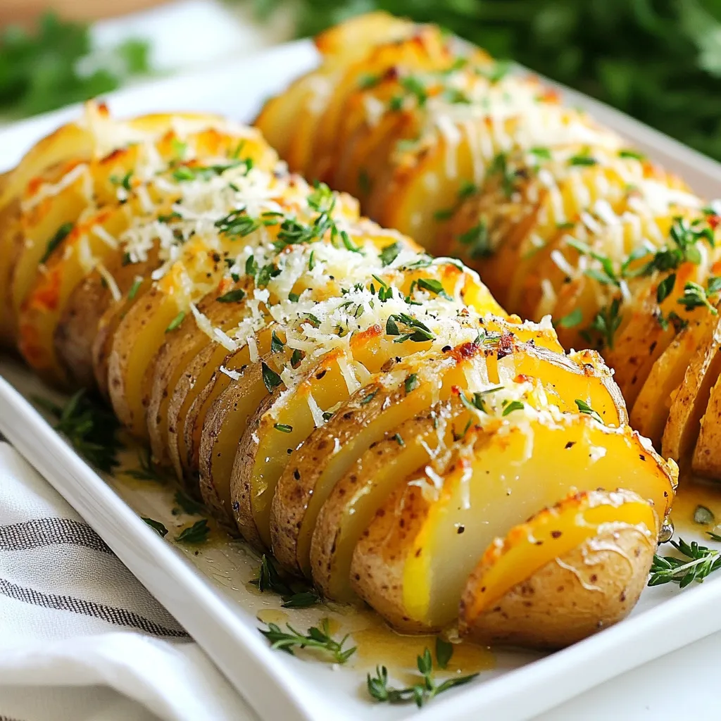 Garlic Butter Hasselback Potatoes Simple and Tasty Dish