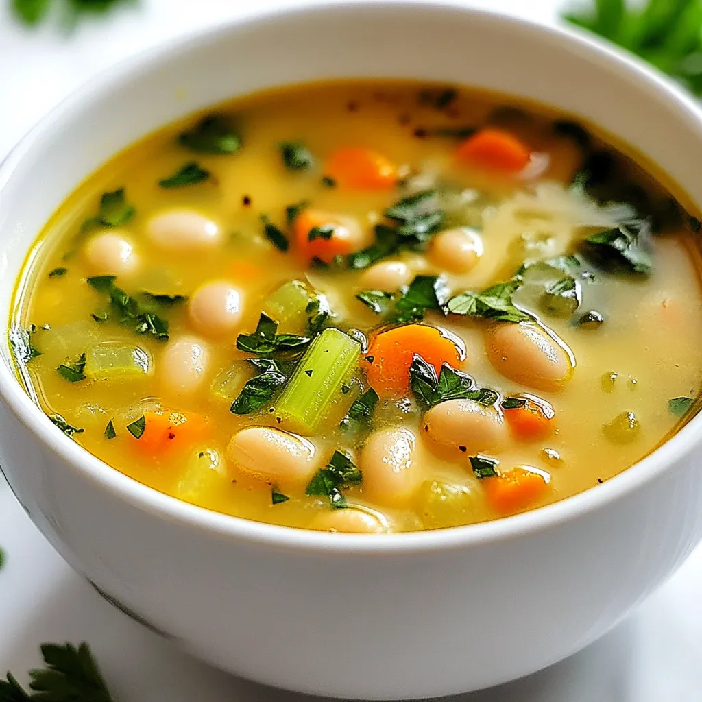 High Protein White Bean Soup Easy and Healthy Meal