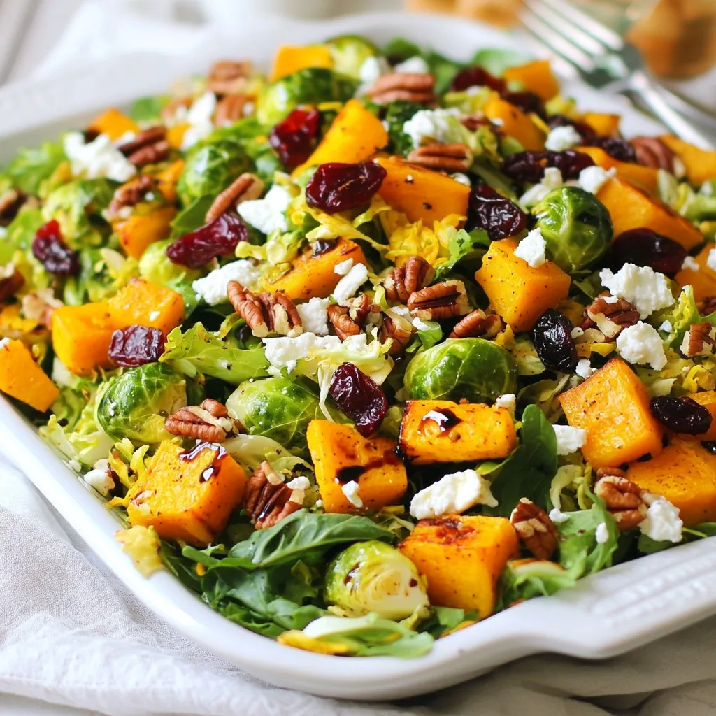 Roasted Butternut &#038; Brussels Salad Tasty and Healthy Dish