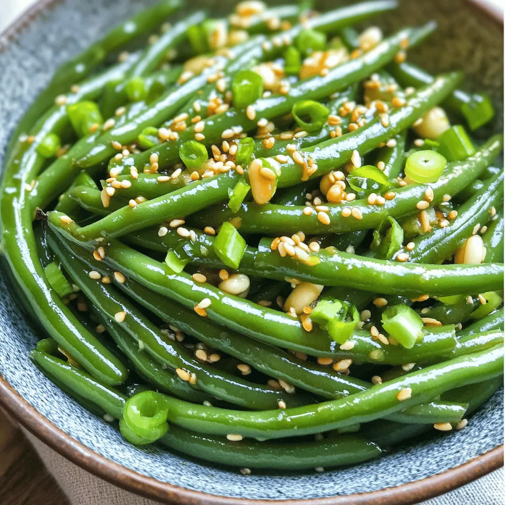 Sesame Garlic Green Beans Flavorful and Easy Side