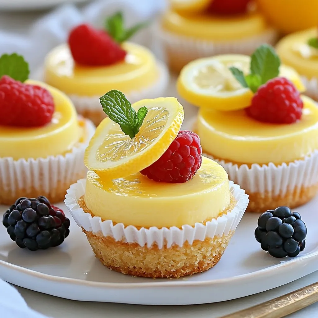Mini Lemon Cheesecakes Scrumptious and Easy Recipe