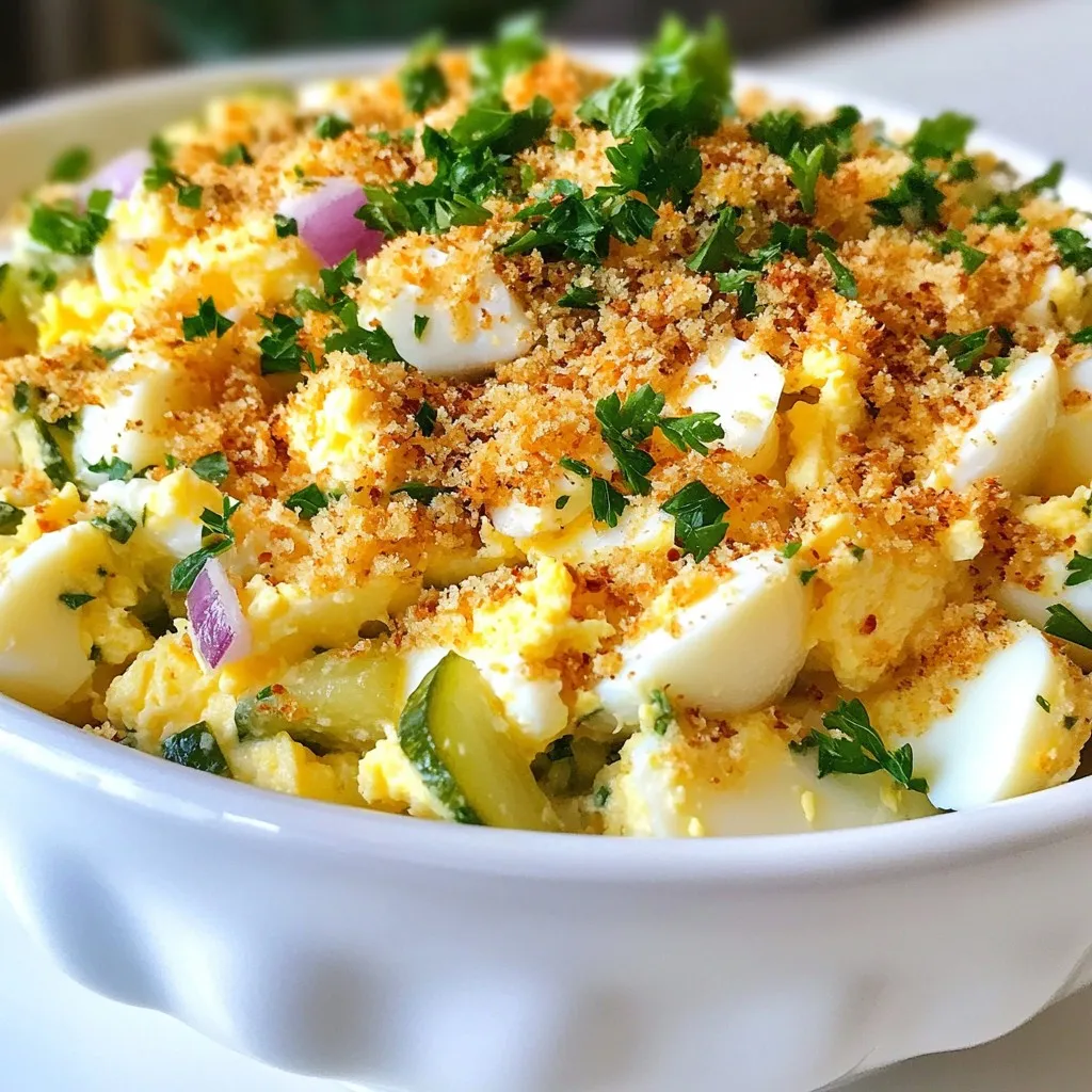Crispy Egg Salad Simple and Flavorful Delight