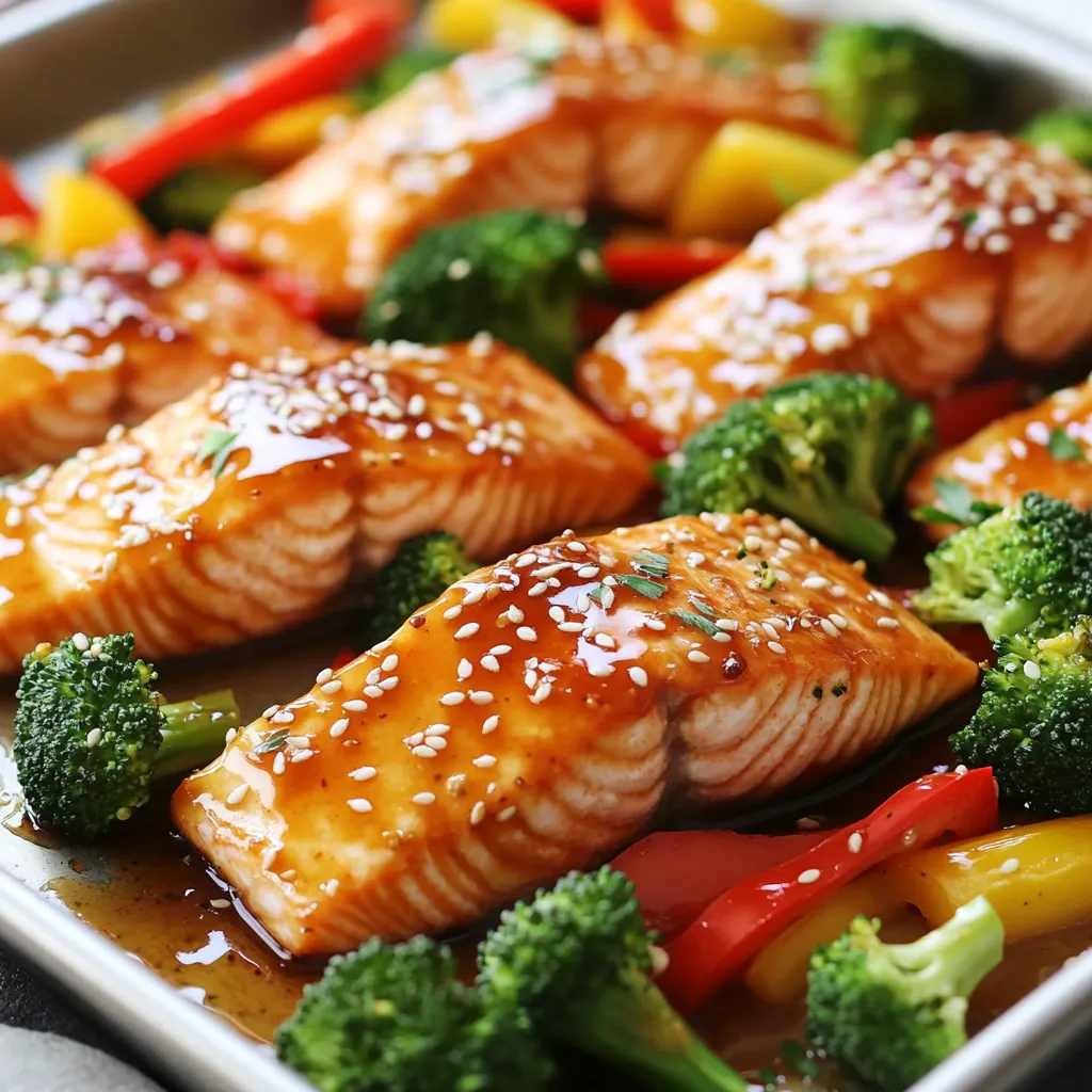Sheet Pan Honey Garlic Salmon Quick and Tasty Dish
